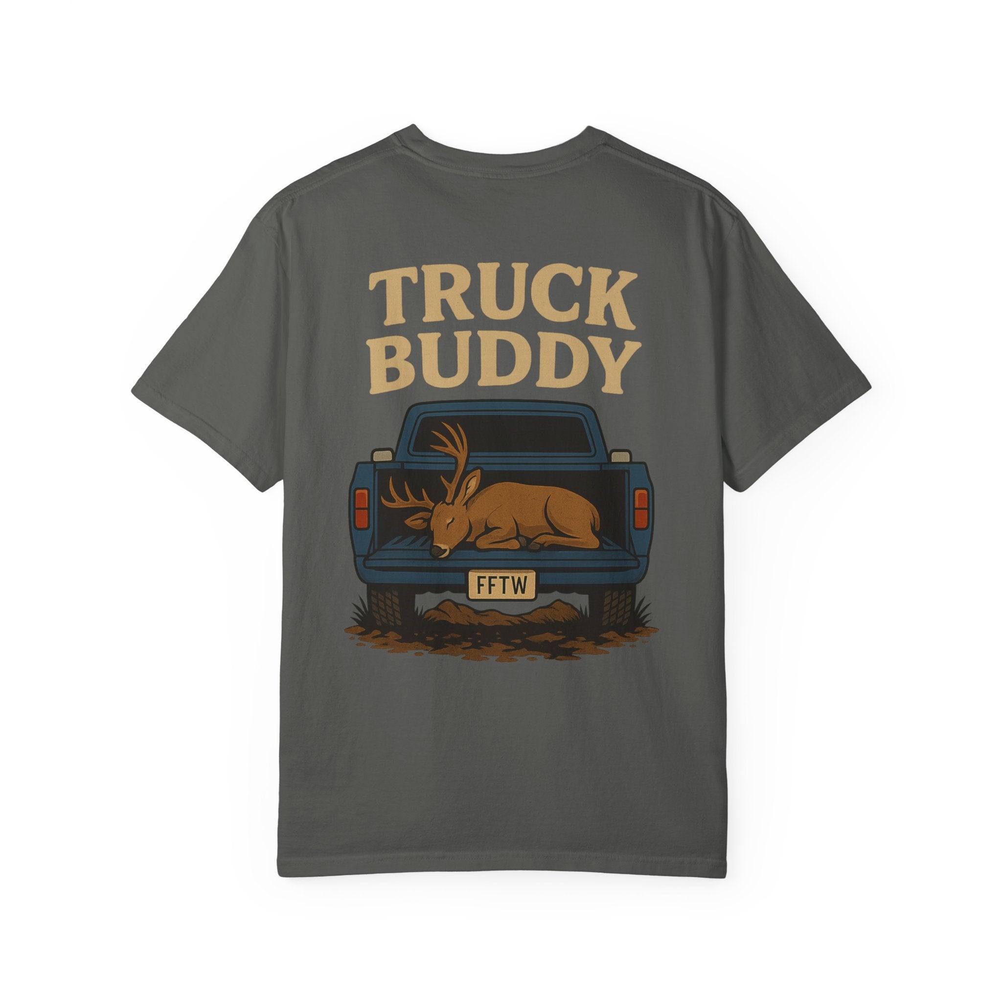Freak for the Wild – “Truck Buddy” Graphic Tee (Garment-Dyed Unisex)