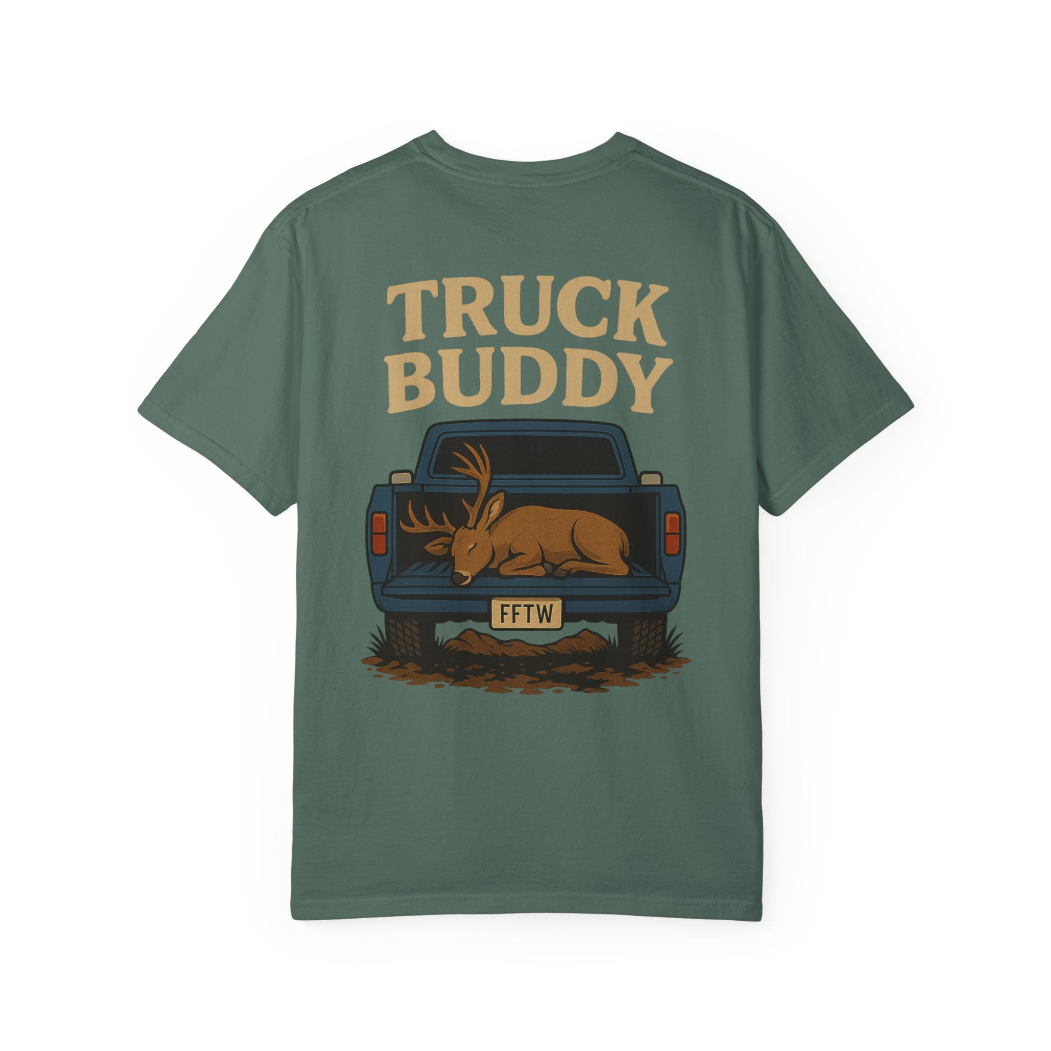 Freak for the Wild – “Truck Buddy” Graphic Tee (Garment-Dyed Unisex)