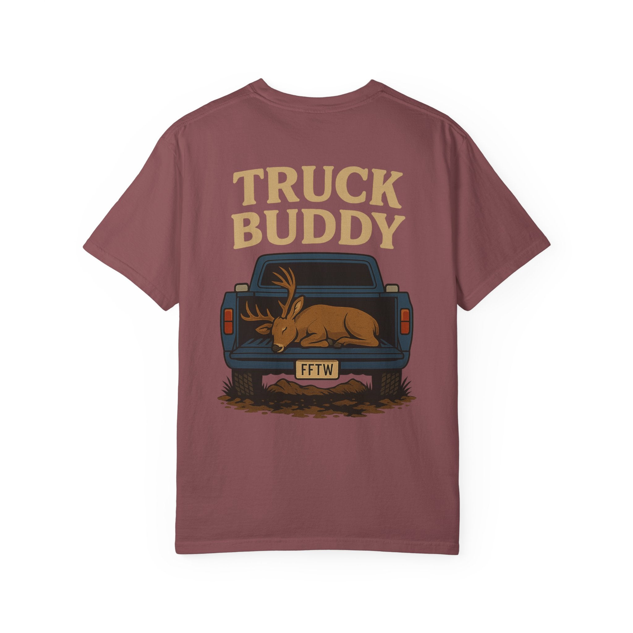 Freak for the Wild – “Truck Buddy” Graphic Tee (Garment-Dyed Unisex)