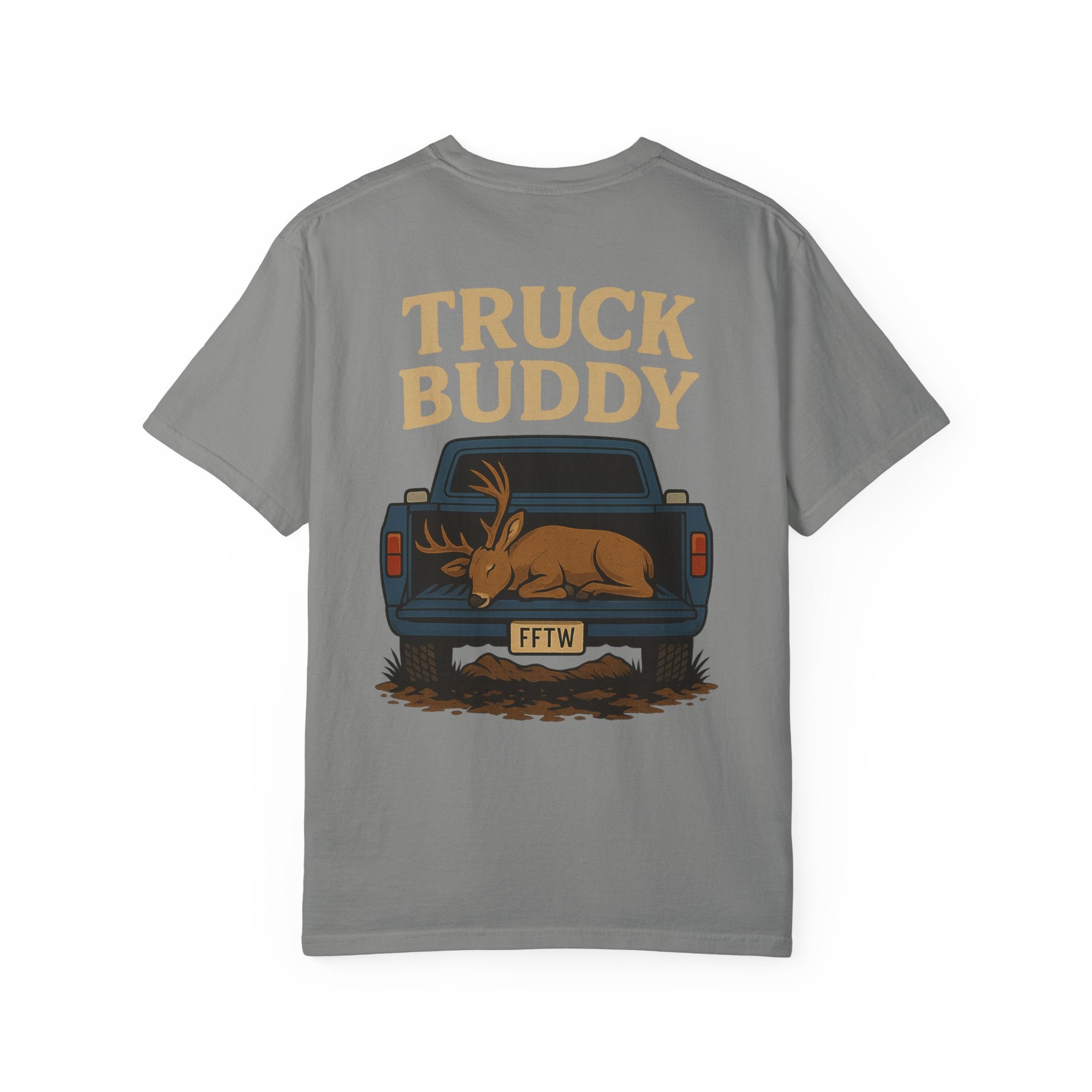 Freak for the Wild – “Truck Buddy” Graphic Tee (Garment-Dyed Unisex)
