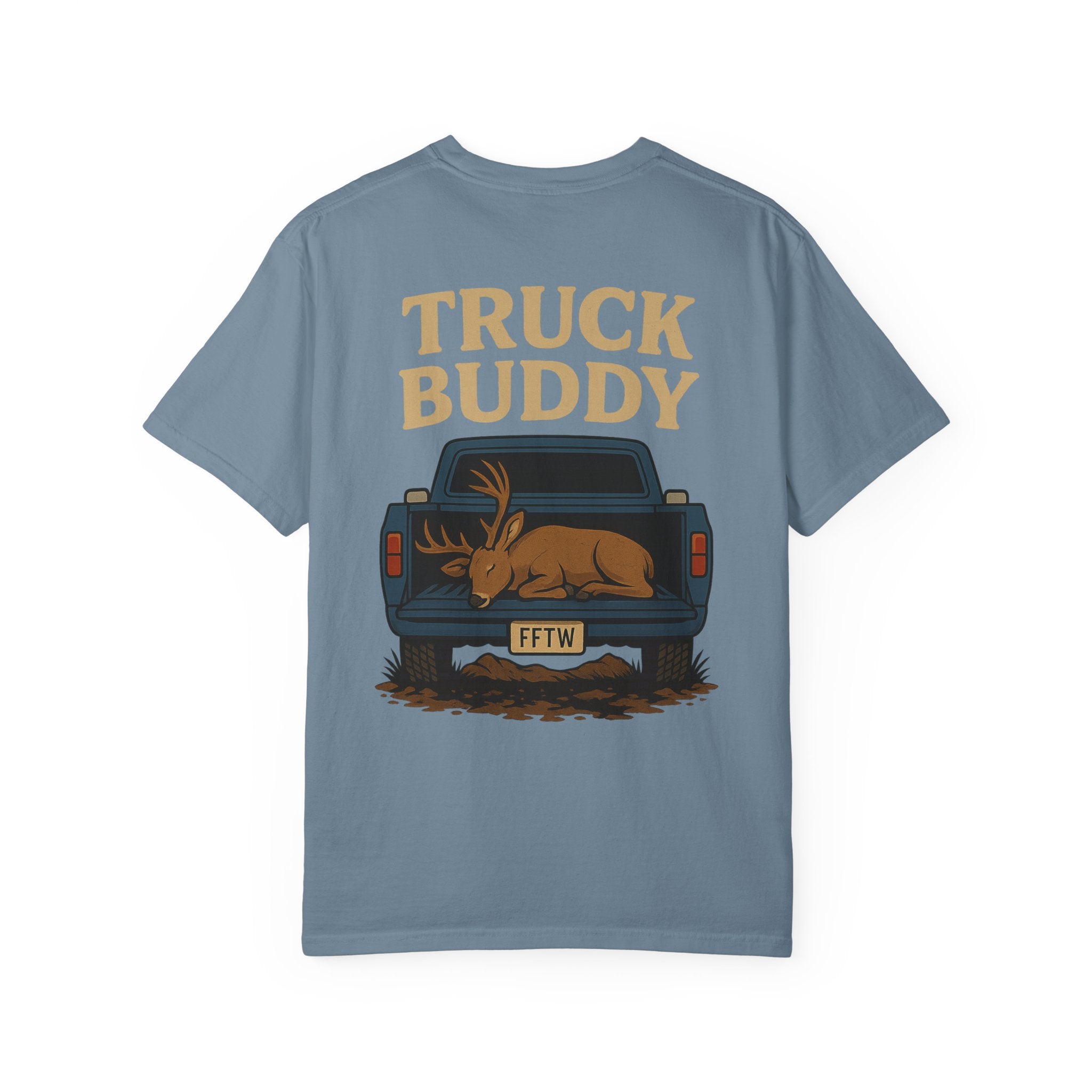 Freak for the Wild – “Truck Buddy” Graphic Tee (Garment-Dyed Unisex)